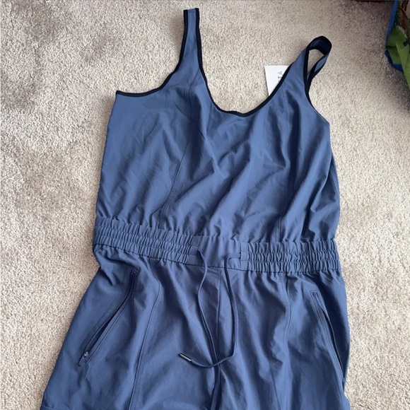 Athleta Iron Blue Unbound Jumpsuit NWT (Size M) - Picture 2 of 3